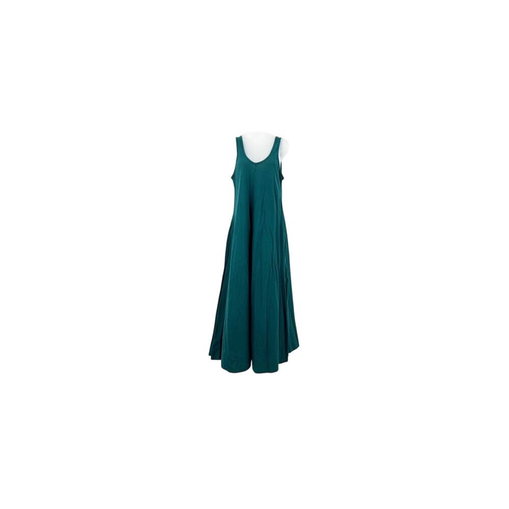 100% Cotton Pinafore Maxi Dress with Pockets